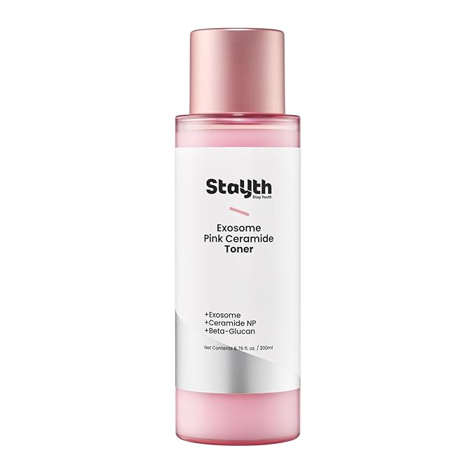 Exosome Pink Ceramide Toner – Korean Skincare Hydrating Milk Toner with Ceramides, Vitamin B12 & Exosome for Moisture, Skin Conditioning & Comfort (200ml / 6.76 fl. oz)