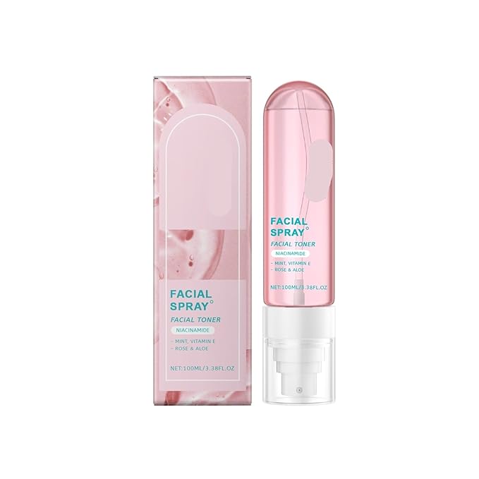 Niacinamide Toner Spray With Rose & Aloe Extract - Locks Moisture, Relieves Dryness, Brightens Skin, Keeps Hydrated Smooth All Day(3PCS)
