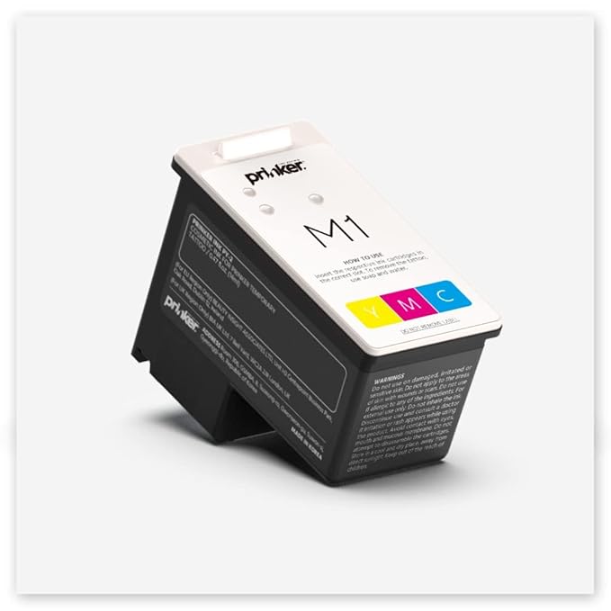Prinker M Color Ink Refill, Skin-Safe Color Cosmetic Ink & Primer Spray, Water-Resistant and Soap-Washable, Skin-Safe