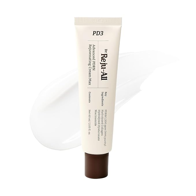 Dr. Reju-All Advanced PDRN Rejuvenating Cream Max – 99% Pure Salmon DNA Gel Type Face Moisturizer – Optimal 1200ppm for Glass Skin & Plumping – Korean Pharmacy Anti-Aging Skin Care Face Cream -2 Fl Oz
