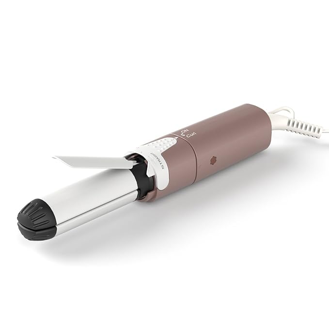VAV 2 in 1 Iron Hair Straightener and Curler, Curling Iron Ceramic Flat Iron 1 Inch, Instant Heat Up to 400°F, Dual Voltage Mini Curling Wand Travel Size 01