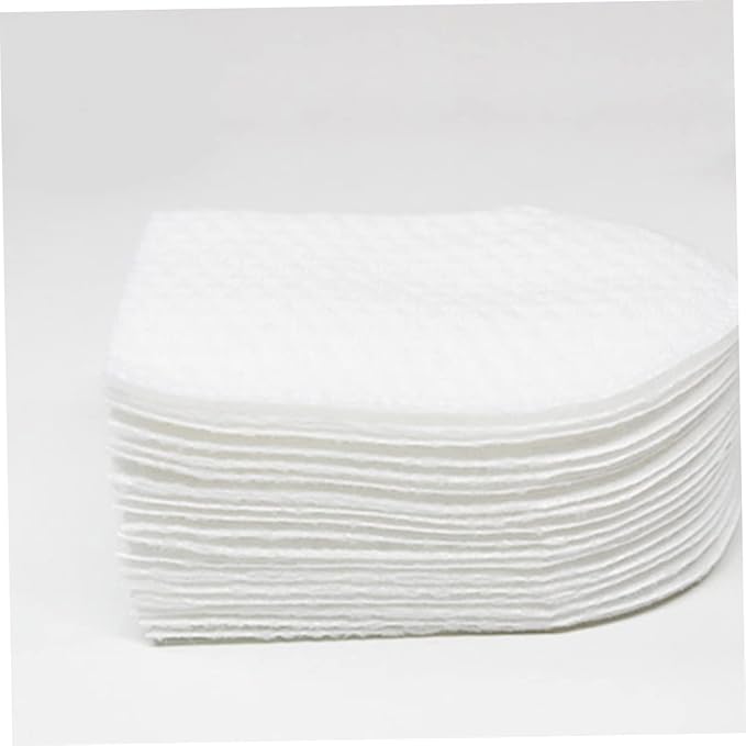 240pcs U Shaped Facial Cotton Pads for Makeup Removal Lightweight Cosmetic Cotton Pads with Storage Box for Skin Care and Toner Application