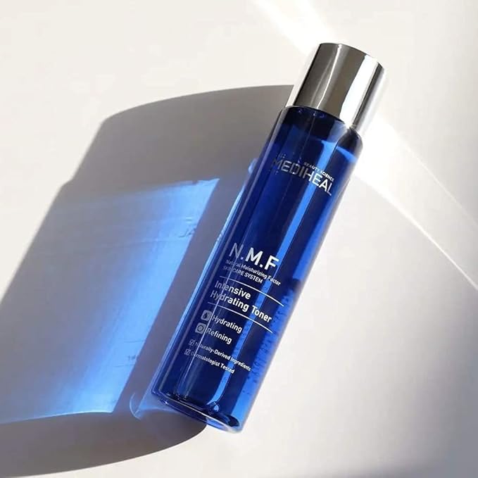 MEDIHEAL N.M.F Intensive Hydrating Toner, No.1 Korean Skincare Brand, 5.5 fl.oz (165ml) Ultra Hydrating and Soothing Boosting Toner for Dry and Rough Skin (Pack of 2)