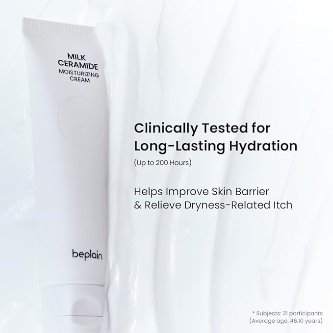 beplain Milk Ceramide Moisturizing Cream for face | Facial Cream for Glowy & Hydrating Skin | Suitable for sensitive & dry skin | Korean skin care | Kbeauty (1.69 fl oz/ 50ml)
