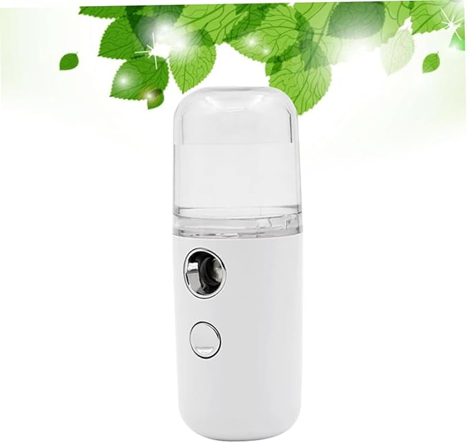 PartyKindom 1Pc Portable Mini Nano Mist Sprayer Facial Humidifier for Skin Moisturizing with Essential Oil Compatibility Compact Handheld Air Moistener for Indoor Use