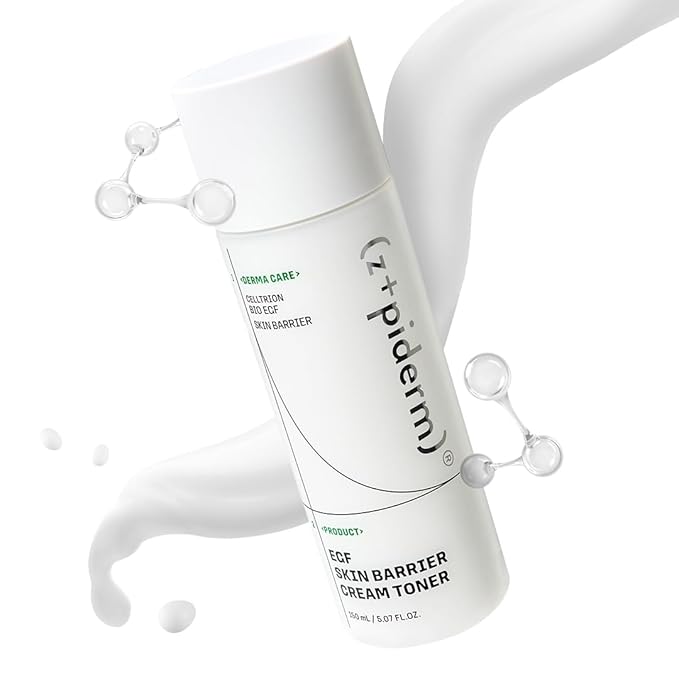 Zipiderm EGF Skin Barrier Intensive Hydration Set – Cleansing Foam + Cream Toner + Hydro Ampoule + Intensive Cream, Korean 4-Step Deep Hydration & Barrier-Repair Routine for Dry & Sensitive Skin
