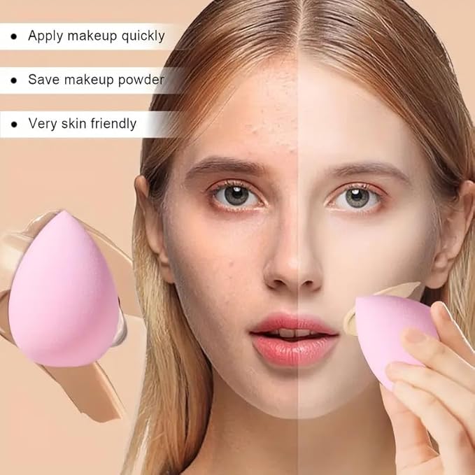 HGHDBT 61Pcs Pink Makeup Brushes Set Professional with Case Premium Synthetic for Blush Foundation Eye Shadow Concealer Powder Eye & Face Make up Brush Kit with Beauty Blender Sponge Set Tools