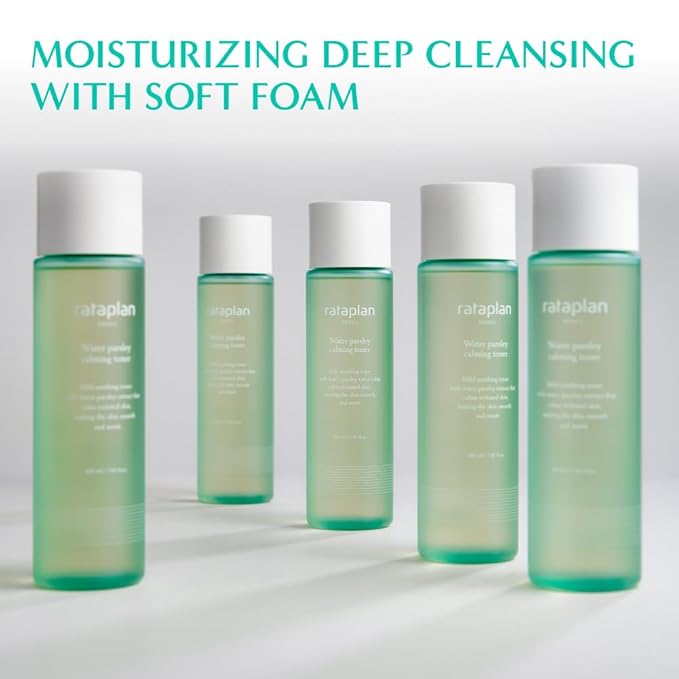 RATAPLAN Water Parsley Calming Toner & Moisture Cream Duo Set
