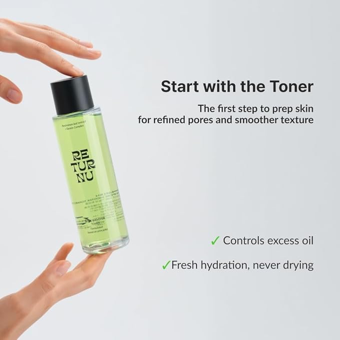 PoreShooter Toner, Toner for Oily Skin and Blackheads with Persimmon Leaf, Natural BHA & Triple Hyaluronic Acid, Exfoliates & Minimizes Pores, Vegan Korean Skincare (150ml / 5.07 fl. oz)