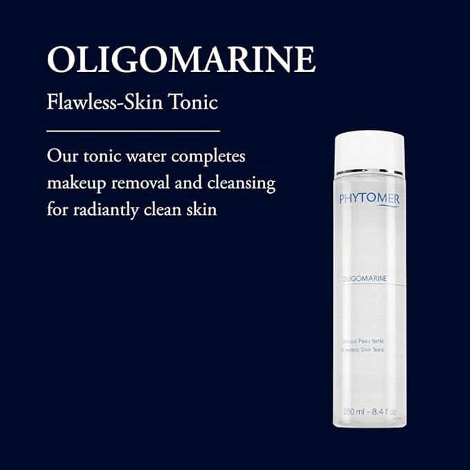 Phytomer Flawless Skin Bundle: Oligopur Purifying Cleansing Gel, Oligomarine Flawless Skin Tonic, Oligoforce Soothing Face Serum