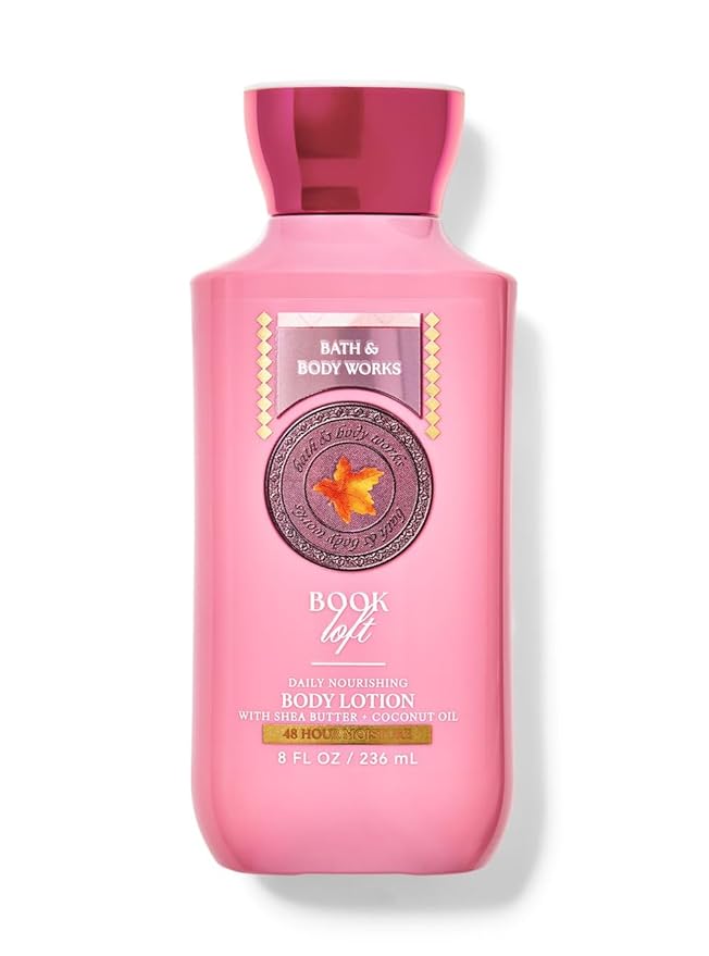 Bath and Body Works Book Loft Super Smooth Body Lotion Sets Gift For Women 8 Oz (8 Fl Oz (Pack of 1), Book Loft)