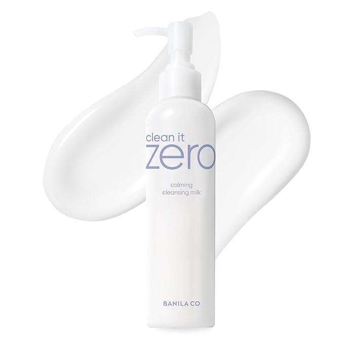 BANILA CO Clean It Zero Calming Cleansing Milk | Vegan Cleanser for Sensitive Skin | Oat & Rice Protein, Centella Asiatica Leaf Water | Soft Barrier-Care Korean Makeup Remover (200ml / 6.76 fl oz)