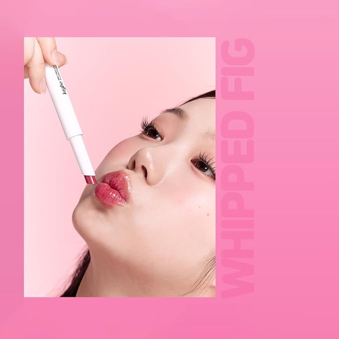KEYBO Melting Change Plumping Lip Balm – Hydrating Glossy Tinted Lip Plumper, Non-Sticky MLBB Balm for Smooth, Natural Volume – Moisturizing K-Beauty Lip Treatment (04. Whipped Fig)