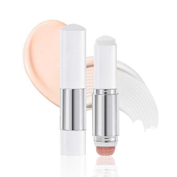 Blanc Cover Cream Stick V - Color Changing Foundation Stick, White Foundation for Older Women, Korean Makeup with Built-in Brush Foundation Makeup Moisturizing Dewy Finish Even Skin Tone (Natural)