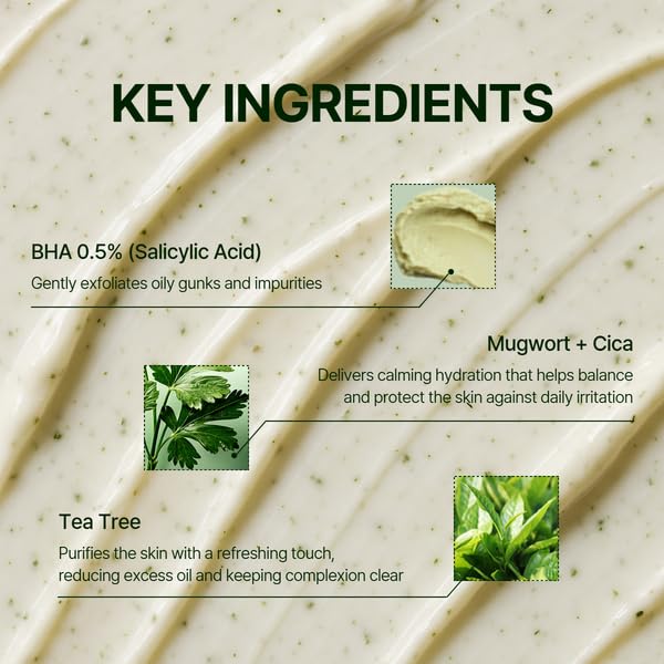 Mugwort Zero Film Cleansing Foam 5.07 fl.oz, 150ml ㅣDaily Makeup Blackhead Removal No pore clogging Korean skincare double cleansing
