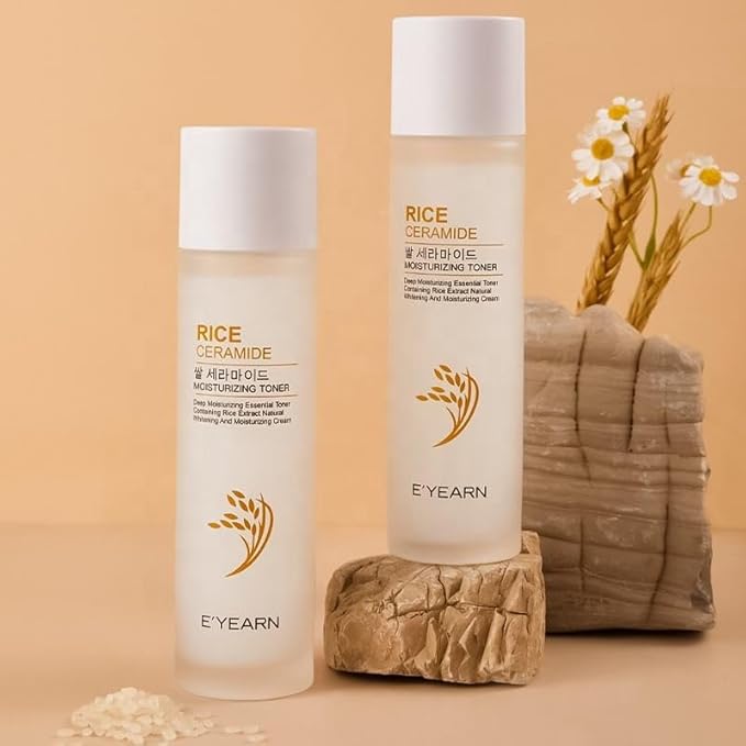 Rice Ceramide Moisturizing Toner 120ml/ 4 fl.oz Exclusive Korean Rice Extract Niacinamide Ceramide Hyaluronic Vegan Hydrating Milky