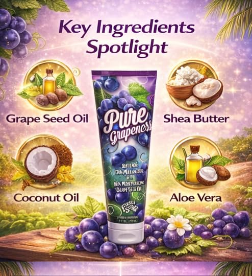 Pure Grapeness Tanning Bed Lotion Tan Maximizer with Tyrosine and DHA, 8 ounces