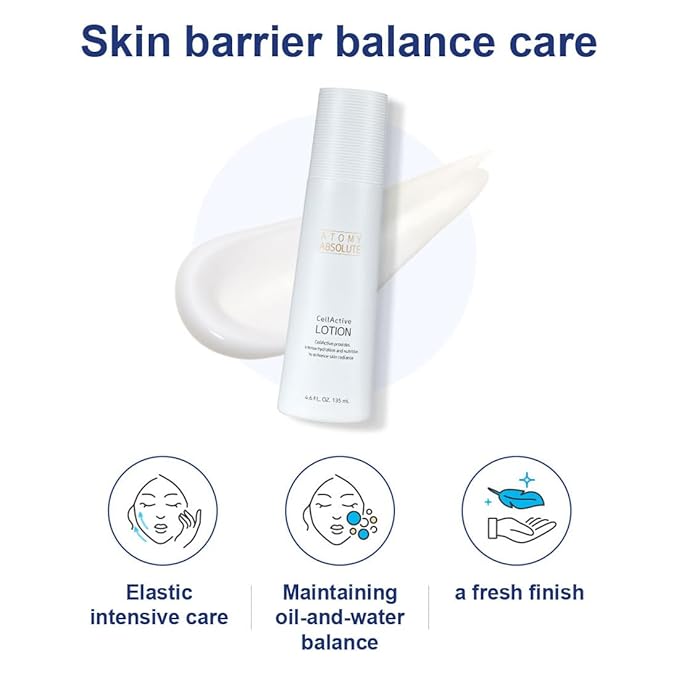 Atomy Absolute CellActive Lotion 135ml (4.6. FL. OZ.) Emulsion for Face, Skin Care Routine