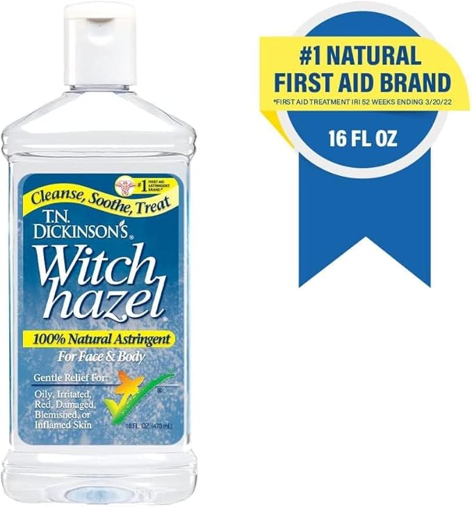 Dickinson's Witch Hazel All Natural Astringent 8 oz (Pack of 4)
