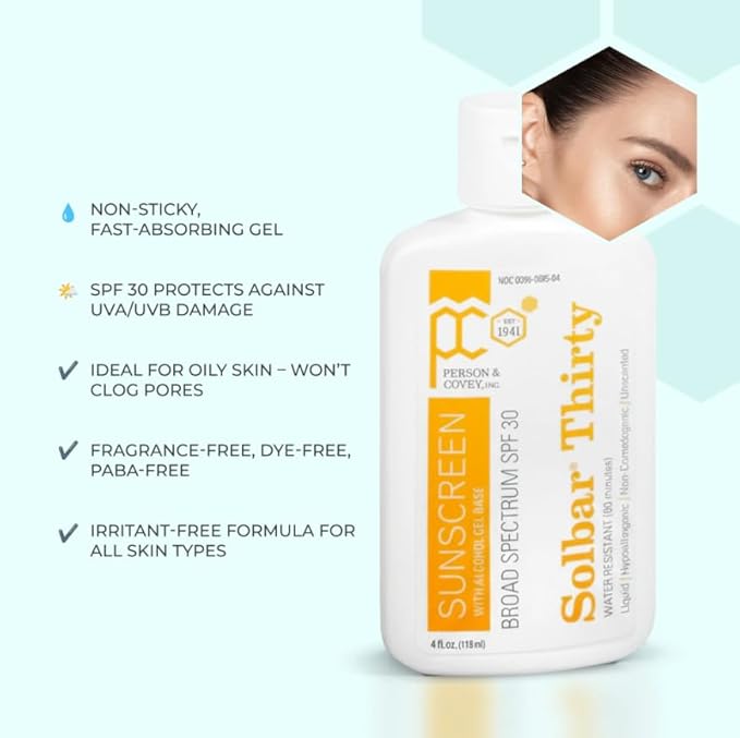 Solbar PF Sunscreen Liquid SPF 30 4 oz (Pack of 6)