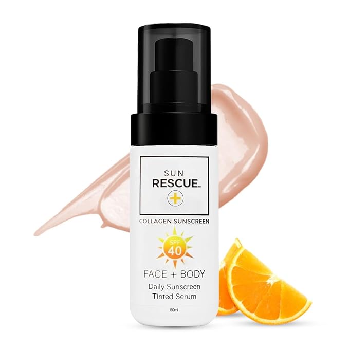Daily Tinted Moisturizer with SPF 40 - Collagen & Vitamin C Infused - Broad Spectrum Sunscreen - Lightweight Coverage for All Skin Tones (80ml)