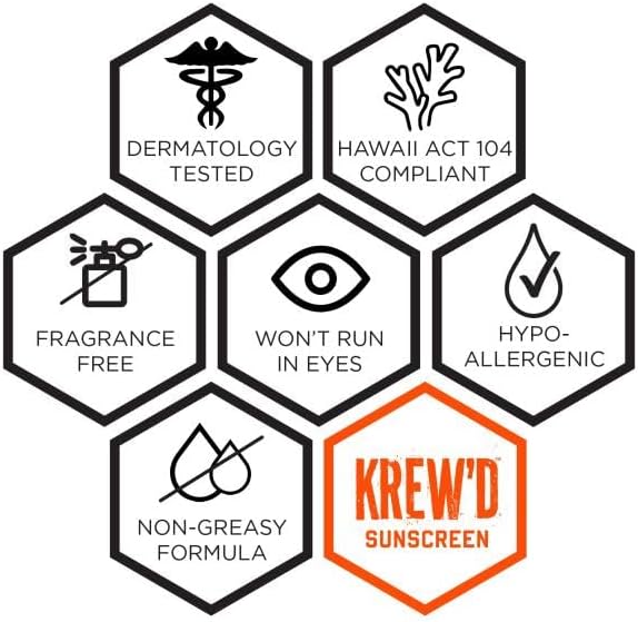 Ergodyne KREW’D 6353 Sunscreen Spray, Broad Spectrum SPF 50, Water Resistant, 5.5 oz