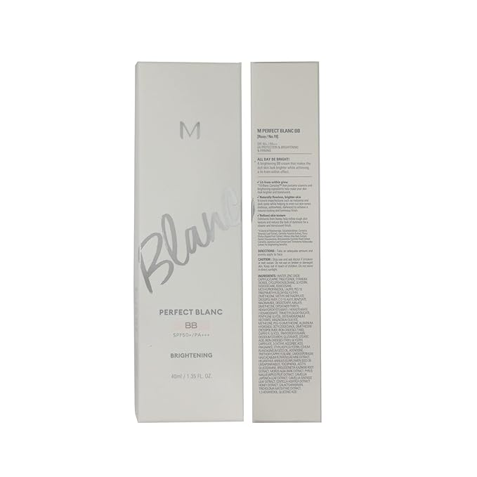 Moisturizing & Brightening Makeup for m.i.s.s.h.a M Perfect Blanc B.B Creams (1.35fl.oz.) No.19 Rosy
