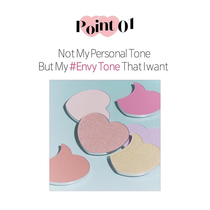 ETUDE Heart Pop Duo Blush, Pink & Beige Orange Cheek Colors, Radiant Glow & Glossy Finish, Blendable Layering Formula, Korean Makeup Artist Collab, Compact 0.2 oz – Envy Bloom