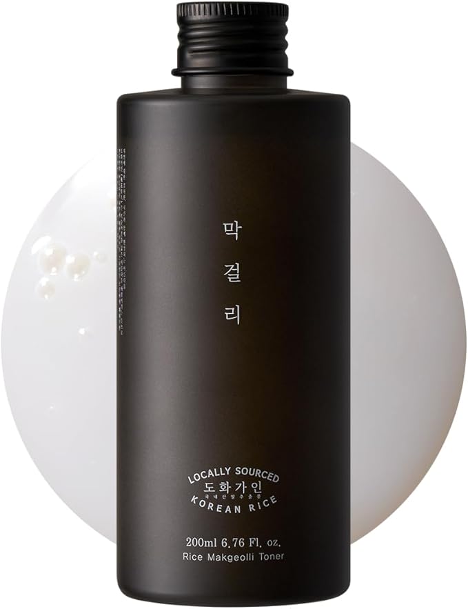 Rice Makgeolli Toner – Hydrating & Refreshing Skin Prep – Made with Domestically Sourced Korean Rice – 200 ml (6.76 Fl Oz) – Korean Skincare