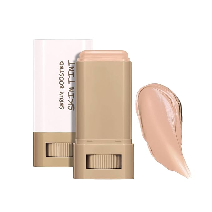 Beauty Balm Serum Boosted Skin Tint, Foundation Makeup Stick Hydrating Tinted Moisturizer, Lightweight and Buildable Solid Tinted Hydrating Serum Foundation Contour Stick, Natural Finish(05#)