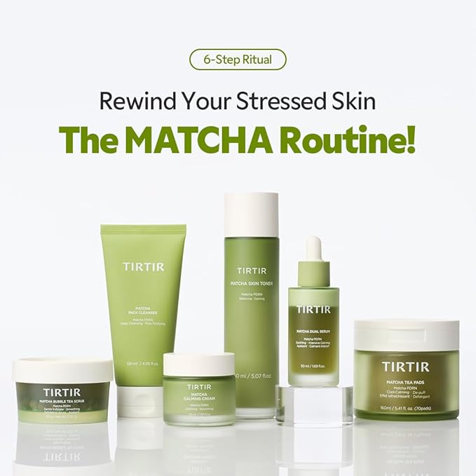 TIRTIR Matcha PDRN Bubble Tea Scrub | Soft Low-pH 6.6 Exfoliator, 5,000ppm Vegan Matcha PDRN, 6 Ceramide Complex, Redness Relief for Sensitive Skin, Korean Skincare, All Skin Types, (100g, 3.52oz)
