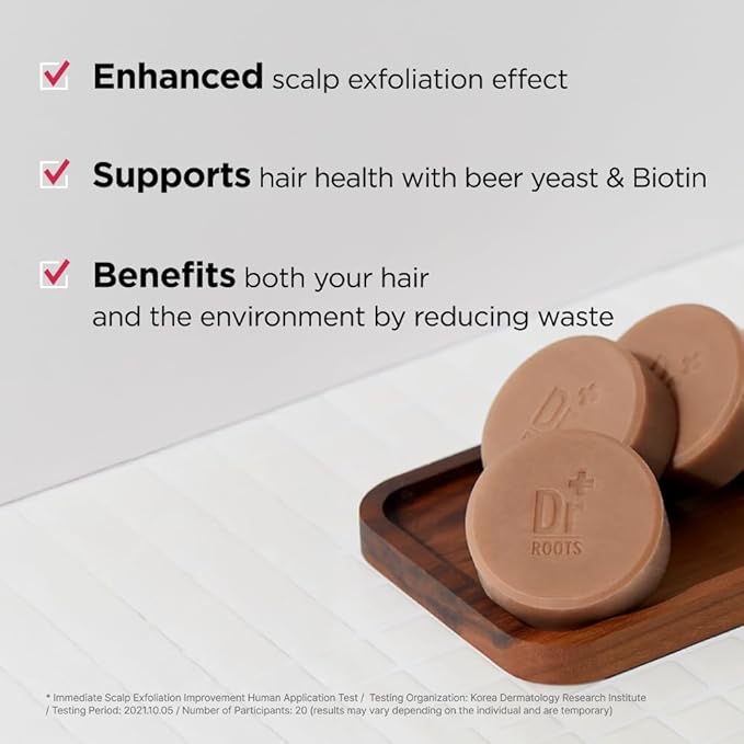 ISOI Dr. Roots Beer-Tin Solid Shampoo Bar, Nourishing & Strengthening Natural Hair Soap Bar Shampoo, with Beer Yeast & Biotin, Plastic-Free Clean Beauty, Korean Hair Care (3.52 oz, 100g)