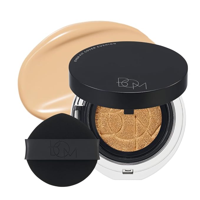 BOM COSMETICS Even Fit Cover Cushion 23N Beige 15g, Skin Tint Concealer Foundation for Full Coverage with Weightless Wear and a Buildable, Natural Skin-Fit Finish, Beauty, Korean Makeup Foundation