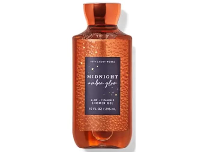 Bath & Body Works Signature Collection Shower Gel For Women 10 Fl Oz (Midnight Amber Glow)
