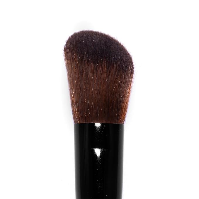 Palladio Blush Brush, Medium Sized Makeup Angled Brush, Soft Natural Bristles, Comfortable Grip, Flawlessly Contours & Defines, For Powder, Blush & Bronzer, Premium Quality & Professional Grade