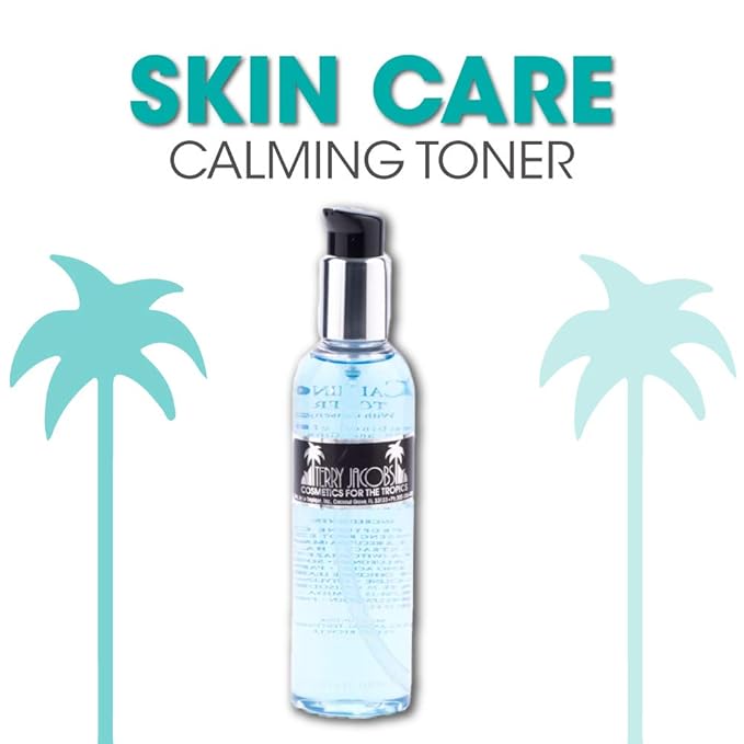 Terry Jacobs Rejuvenating Calming Toner for Face Skin Care Routine Treatment for Normal and Dry Skin | PH Balanced, Removes Excess Oil, Dirt and Make Up Left Over