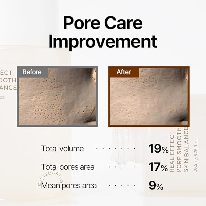 PONGDANG Real Effect Firming Duo for Pore : Pore Smoothing Skin Balancer & Pore Tightening Cream, Pore Minimizer, Hydrating, Peptide, Panthenol, Niacinamide, Korean Skincare