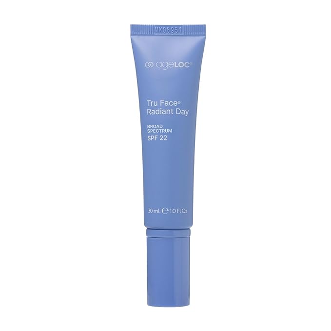 Nu Skin ageLOC Tru Face Radiant Day | Daily Lightweight Moisturizer With SPF 22 For Smoother, Youthful Look | Peptide & Botanical Blend For Skin Texture & Tone | 1.0 fl oz
