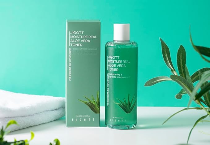 Jigott - Moisture Real Aloe Vera Toner 10.1 FL OZ/ 300ml