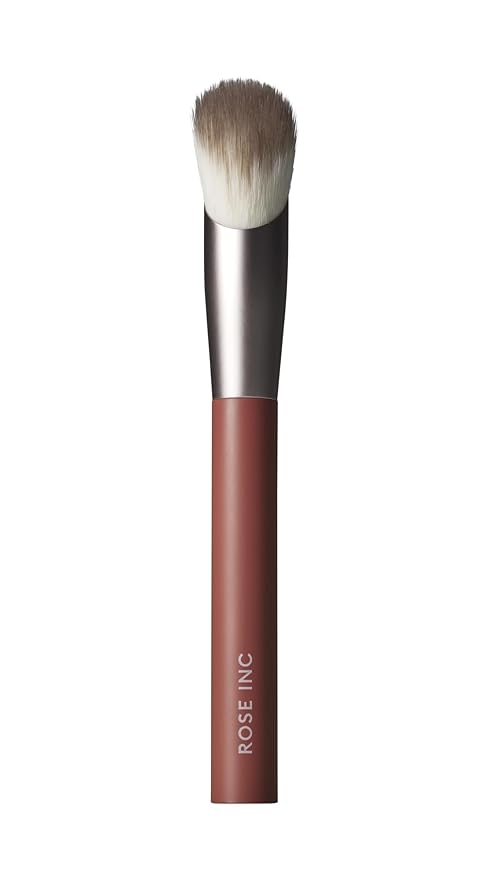 Rose Inc Number 2 Angled Blush Brush - Vegan & Sustainable Makeup Brush for Precise Application
