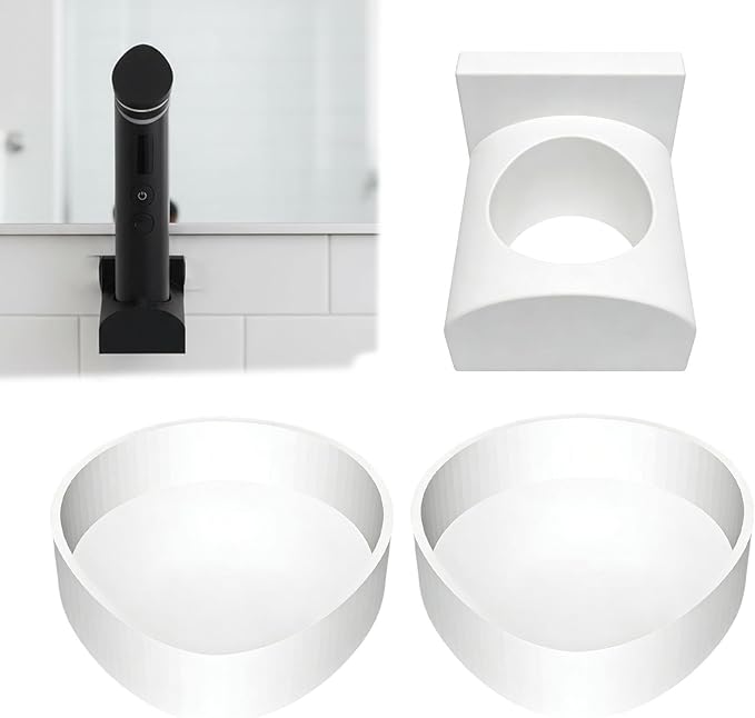 Wall Mount Compatible with Medicube Age-R Booster Pro, Convenient Bathroom Holder, Easy Access Design, Space-Saving Solution for Skincare Essentials (white)