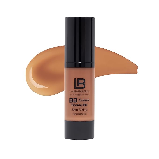 LB BB Cream – Hydrating BB Cream with Hyaluronic Acid – Anti-Aging Tinted Moisturizer with Retinol – Moisturizing Beauty Balm for Daily Wear – Non-Greasy and Light – Sheer Tint Coverage – Dark