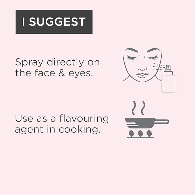 Vitroo 100% Natural Rose Water Face Toner | Hydrating & Alcohol-Free | Tightens Pores, Balances pH | for All Skin Types | 200ml