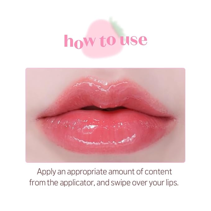 ETUDE Dear Darling Oil Tint #8 Red Candy (0.14 fl.oz) | High Moisturizing and Strong Hydrating Lip Oil/Lip Gloss | Smooth and Moist Lips | Non-Sticky Lip Oil Tint For Dry Lips | Korean Makeup