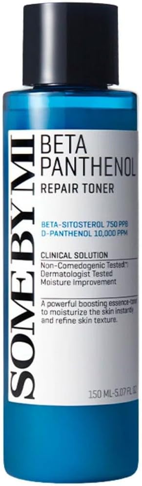 SOME BY MI Beta-Panthenol Repair Toner - 5.07Oz, 150ml - Daily Soothing Korean Toner for Face with Skin Moisturizing Effect - Rebuilding Skin Barrier with Panthenol for Milk Skin - Korean Skin Care