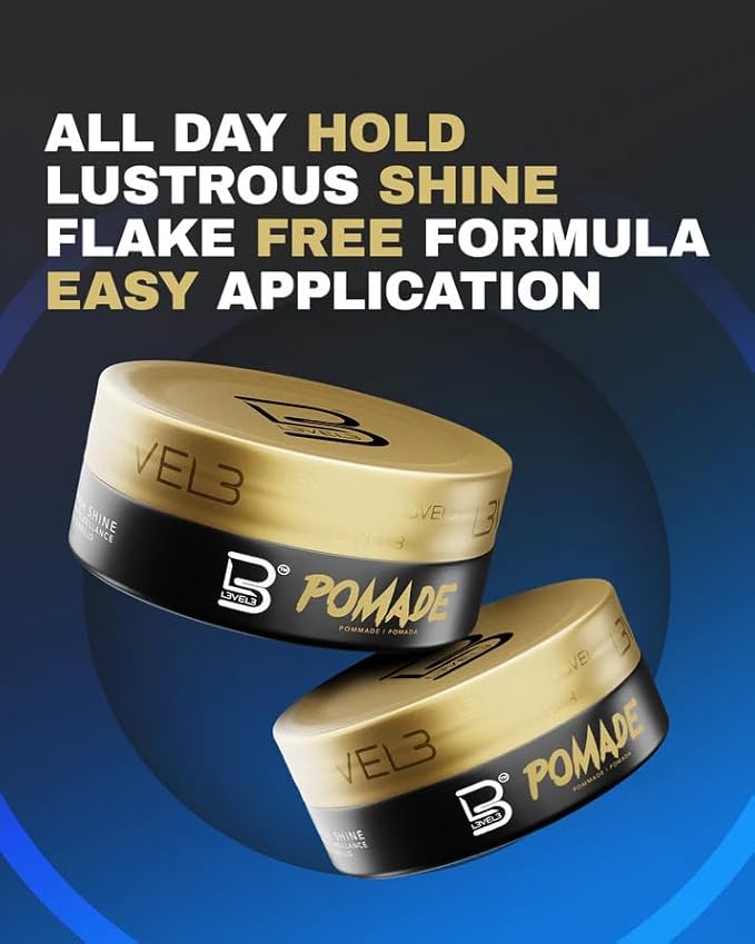 L3 Level 3 Pomade - Improves Hair Strength and Volume Long-Lasting Hold