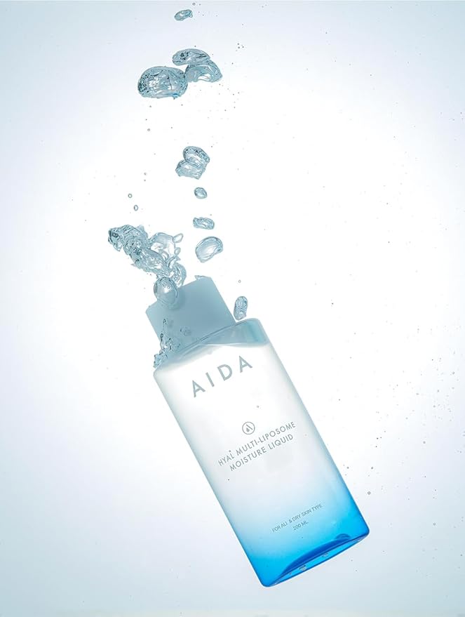AIDA Hyal Multi-Liposome 30,000 ppm Moisture Ampoule Pad Kit, Toner Pad, Anti Aging, Smoth and Glow Skin for all skin type 90mm size pad, 50 sheets