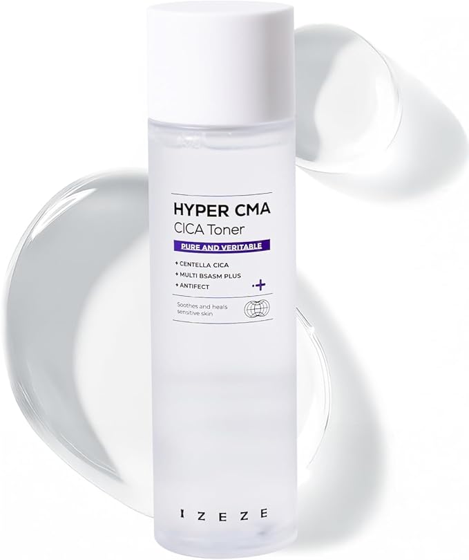 IZEZE Hyper CMA CICA Toner 5.07 fl.oz, 150 ml | Low-Irritation Centella Asiatica Facial Calming Toner, Korean Skincare for Sensitive Skin, Soothing for Acne Prone Skin, Skincare Coreano