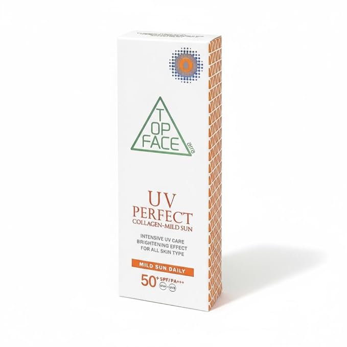 UV Perfect Sunscreen 70ml / 2.37 fl oz, SPF50+ / PA+++, Lightweight No White Cast for Face, Korean Glass Skin Care with Hydrolyzed Collagen