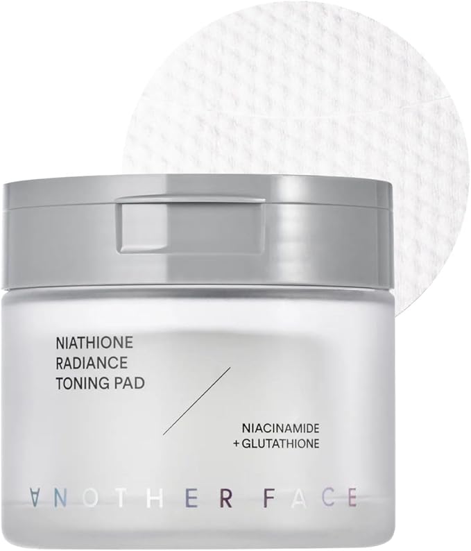 Anotherface Niathione Toner Pad 70 Sheets | Quick Soothing & Brightening Water Gel Face Pads for Glass Skin | Containing Niacinamide and Glutathione Korean Skincare